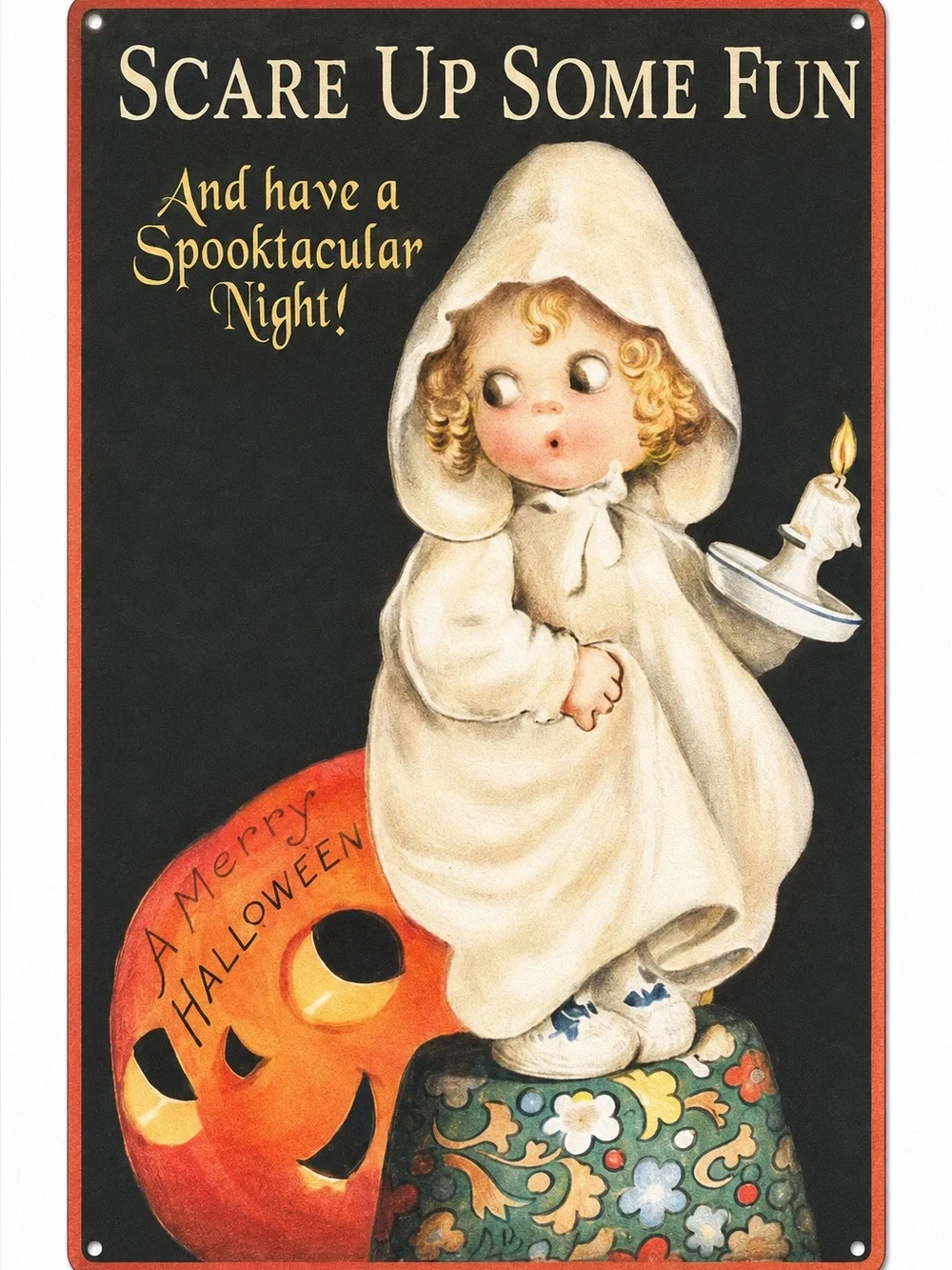 NEW Halloween Scare Up Some Fun And Have A Spooktacular Night Metal Sign